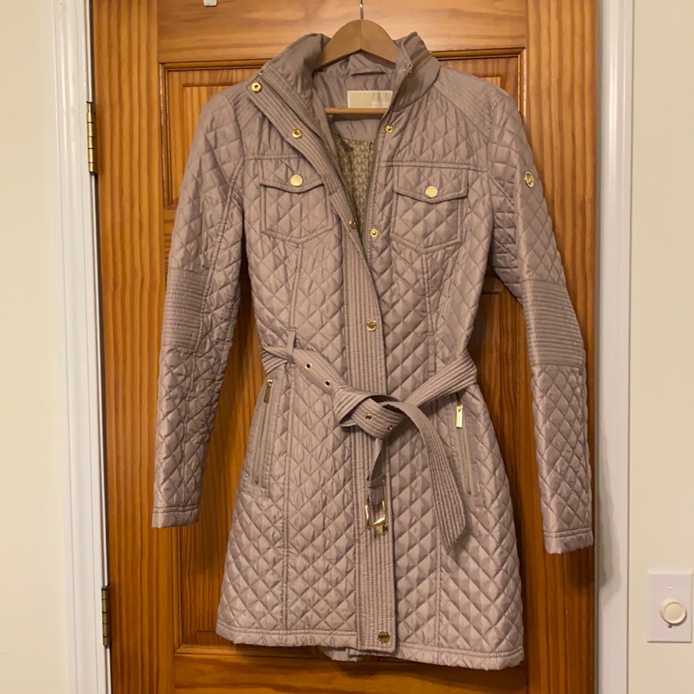 Michael Kors quilted mid length jacket